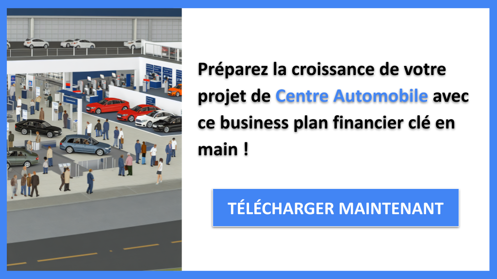Exemple Business Plan pour Centre Automobile - Centre automobile Plan financier Exemple- CTA3