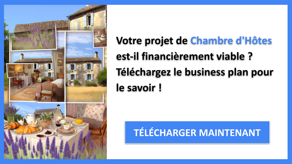 Exemple Business Plan pour Chambre d'Hôtes - Chambre d'hôtes Plan financier Exemple- CTA1