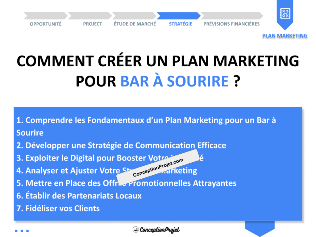 Plan Marketing Bar a Sourire Cover