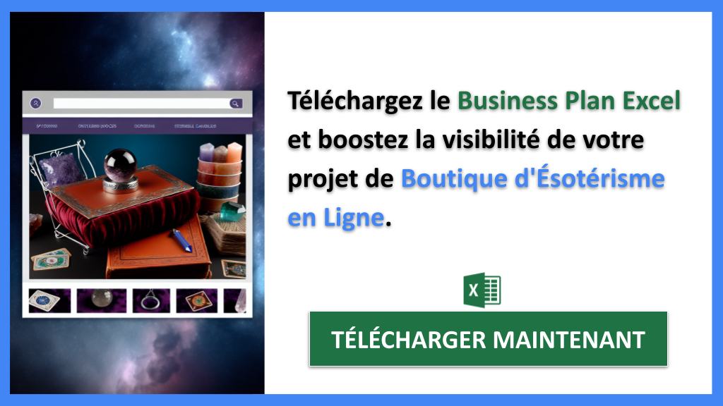 Exemple Business Plan pour Boutique d'Ésotérisme en Ligne - Plan Marketing Boutique d'Ésotérisme en Ligne- CTA2