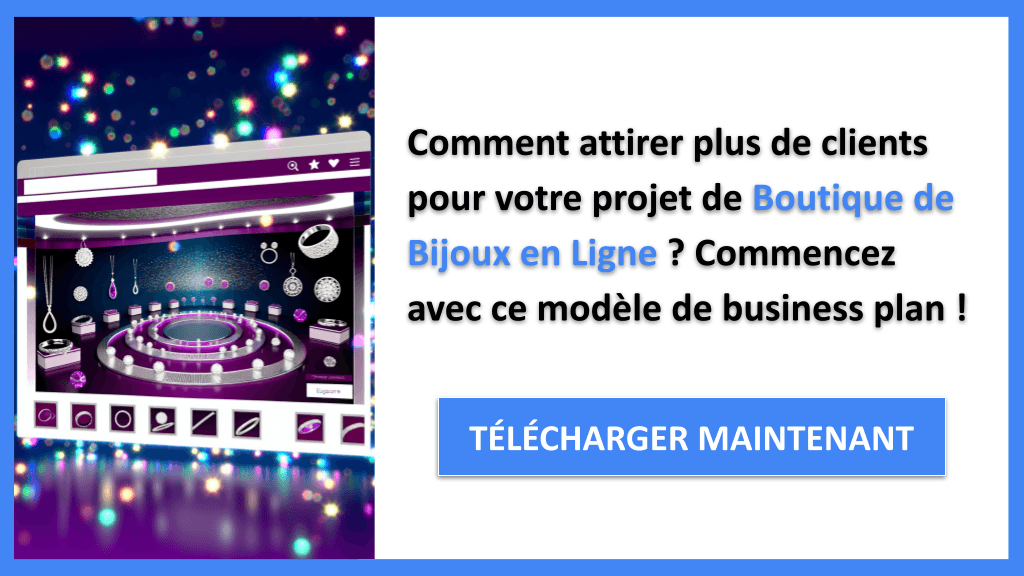 Exemple Business Plan pour Boutique de Bijoux en Ligne - Plan Marketing Boutique de Bijoux en Ligne- CTA1