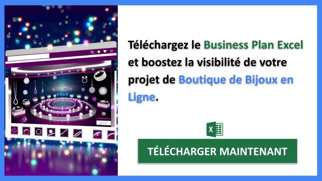 Exemple Business Plan pour Boutique de Bijoux en Ligne - Plan Marketing Boutique de Bijoux en Ligne- CTA2