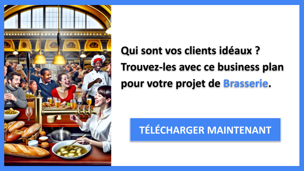 Exemple Business Plan pour Brasserie - Segments Clients Brasserie- CTA1