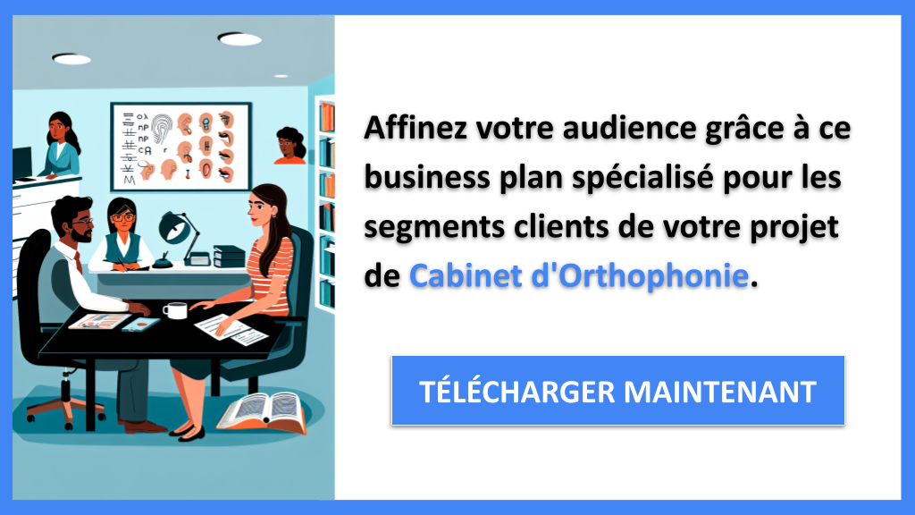 Exemple Business Plan pour Cabinet d'Orthophonie - Segments Clients Cabinet d'Orthophonie- CTA2