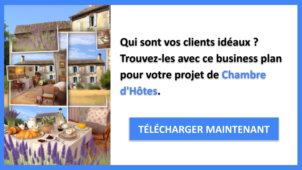Exemple Business Plan pour Chambre d'Hôtes - Segments Clients Chambre d'Hôtes- CTA1