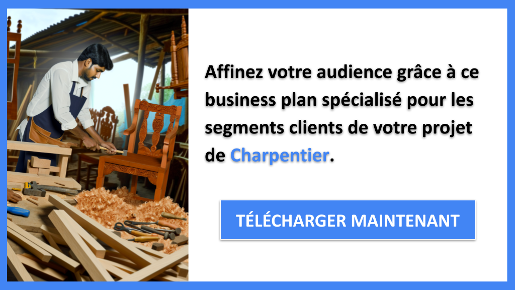 Exemple Business Plan pour Charpentier - Segments Clients Charpentier- CTA2