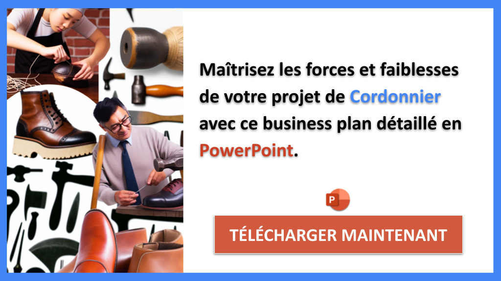 Exemple Business Plan pour Cordonnier - Exemple Analyse SWOT Cordonnier- CTA2