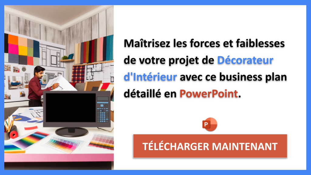 Exemple Business Plan pour Décorateur d'Intérieur - Exemple Analyse SWOT Décorateur d'Intérieur- CTA2