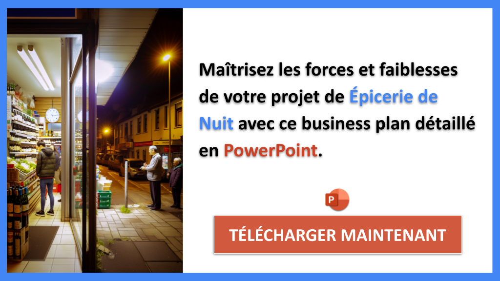 Exemple Business Plan pour Épicerie de Nuit - Exemple Analyse SWOT Épicerie de Nuit- CTA2