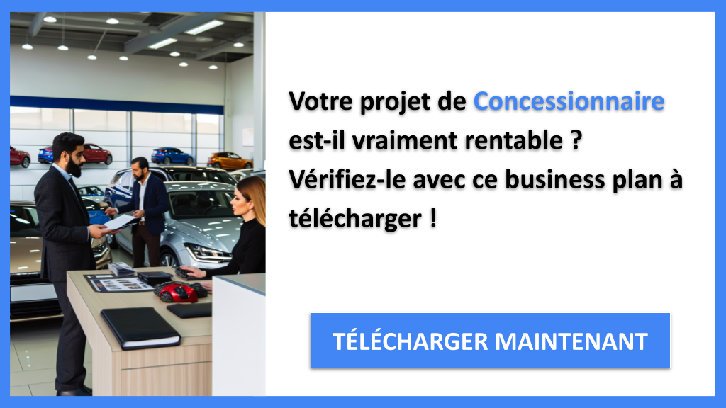 Concessionnaire : combien rapporte une concession bien gérée ? 6 Exemple Business Plan pour Concessionnaire - Concessionnaire Revenus Rentabilité- CTA1