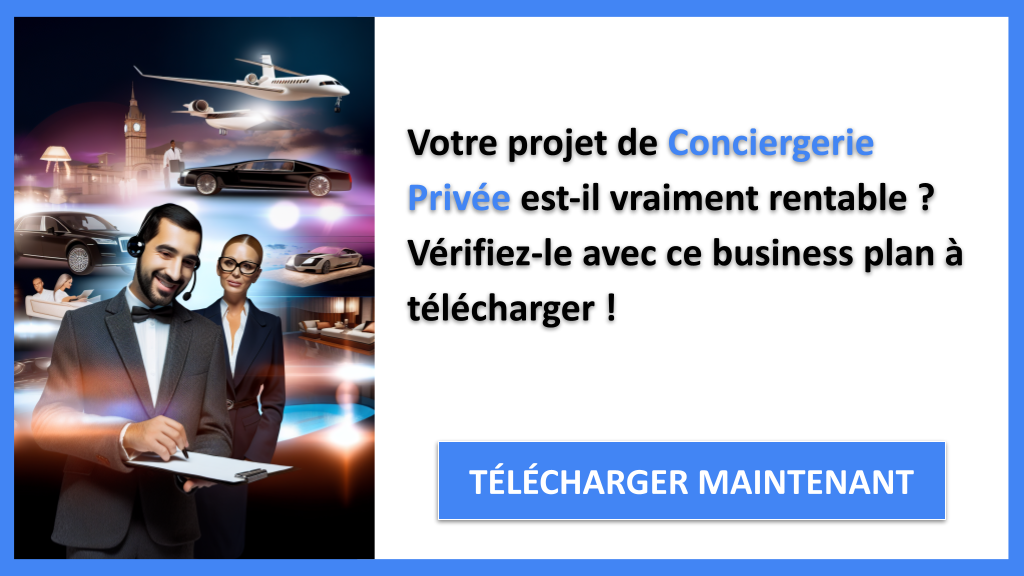 Exemple Business Plan pour Conciergerie Privée - Conciergerie Privée Revenus Rentabilité- CTA1