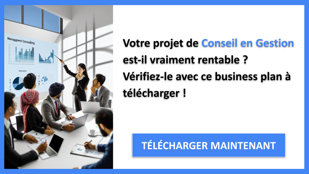 Conseil en gestion : quelle rentabilité pour un cabinet de conseil ? 6 Exemple Business Plan pour Conseil en Gestion - Conseil en Gestion Revenus Rentabilité- CTA1