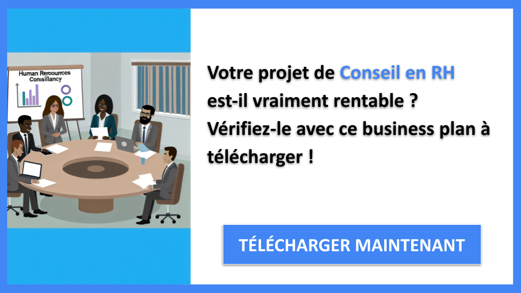 Conseil en RH : combien peut rapporter une activité de conseil RH ? 6 Exemple Business Plan pour Conseil en RH - Conseil en RH Revenus Rentabilité- CTA1