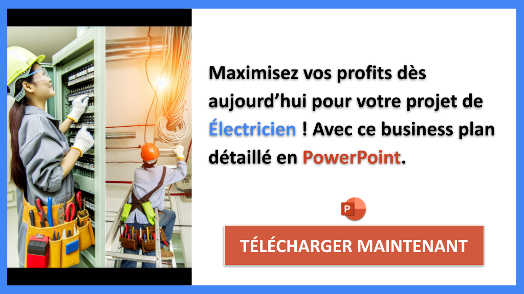 Exemple Business Plan pour Électricien - Électricien Revenus Rentabilité- CTA3