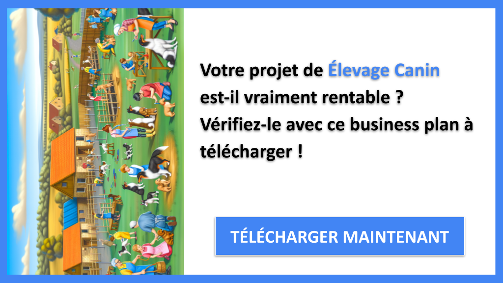 Exemple Business Plan pour Élevage Canin - Élevage Canin Revenus Rentabilité- CTA1