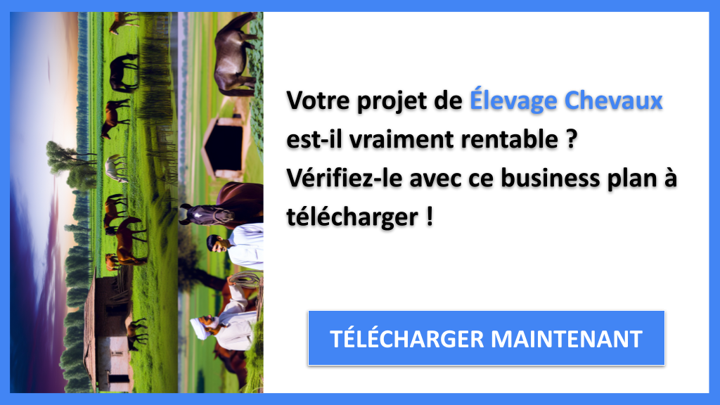 Exemple Business Plan pour Élevage Chevaux - Élevage Chevaux Revenus Rentabilité- CTA1