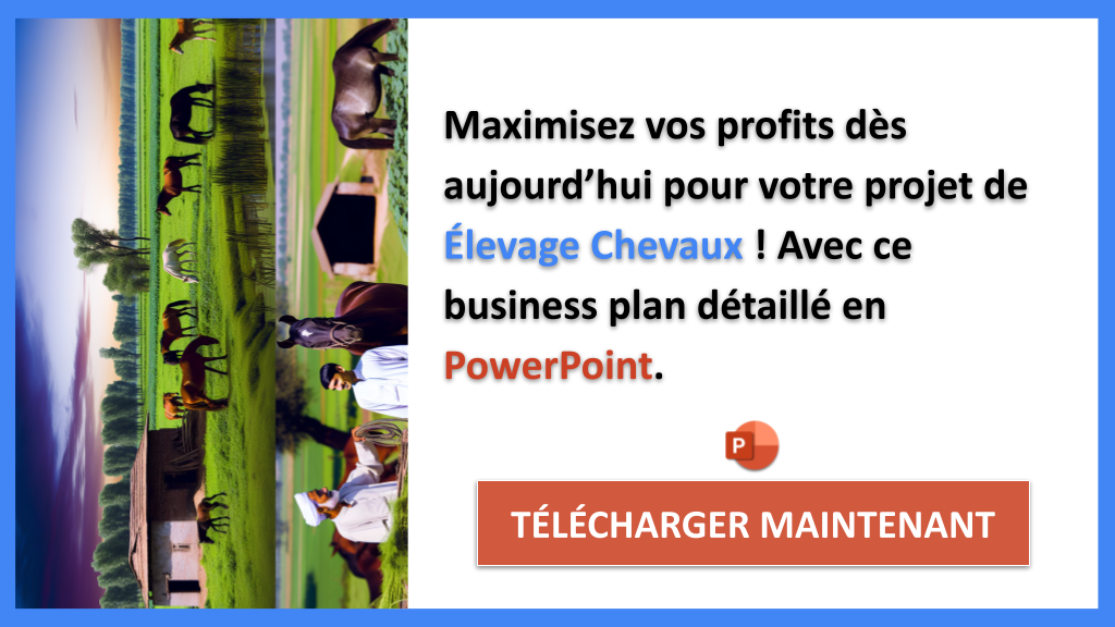 Exemple Business Plan pour Élevage Chevaux - Élevage Chevaux Revenus Rentabilité- CTA3