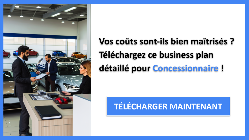 Quel est le coût de construction d'un Concessionnaire ? 6 Exemple Business Plan pour Concessionnaire - Coût de construction d'un Concessionnaire- CTA1