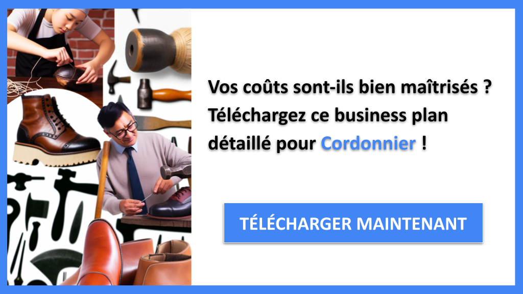 Exemple Business Plan pour Cordonnier - Coût de création d'une activité de Cordonnier- CTA1