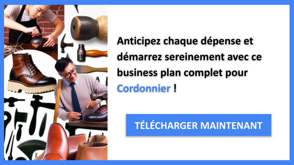 Exemple Business Plan pour Cordonnier - Coût de création d'une activité de Cordonnier- CTA3