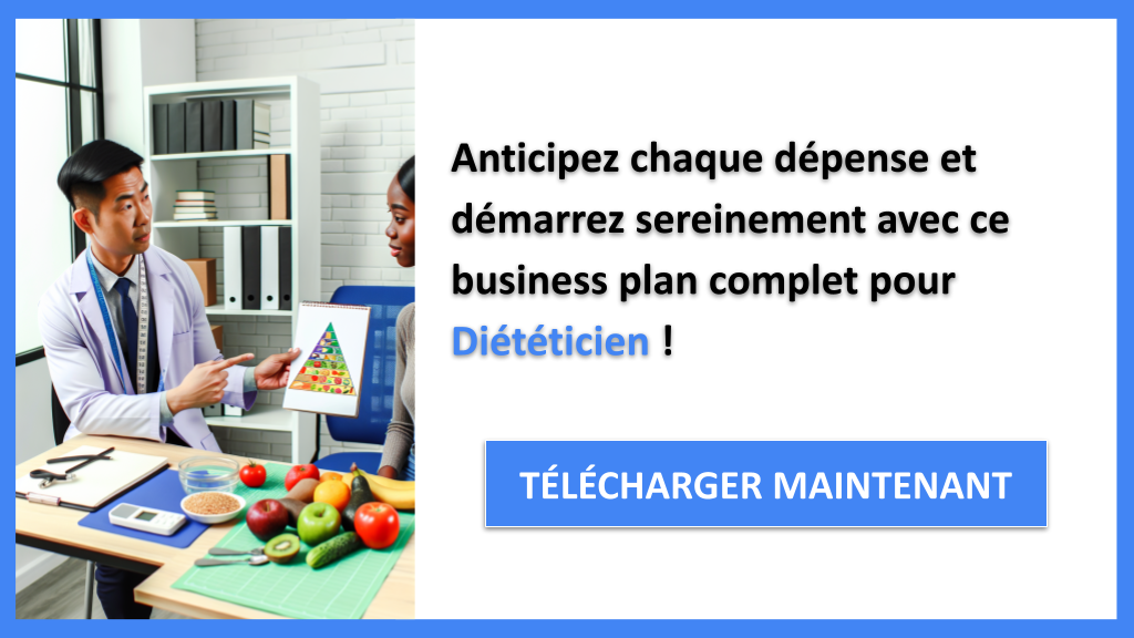 Exemple Business Plan pour Diététicien - Coût de réalisation d'une activité de Diététicien- CTA3