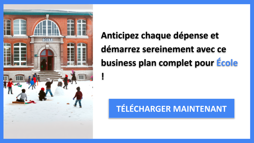 Exemple Business Plan pour École - Coût de mise en place d'une École- CTA3