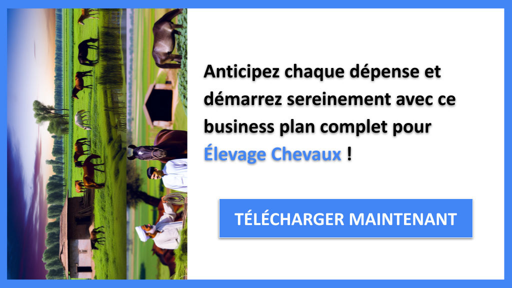 Exemple Business Plan pour Élevage Chevaux - Coût de lancement d'un élevage Chevaux- CTA3