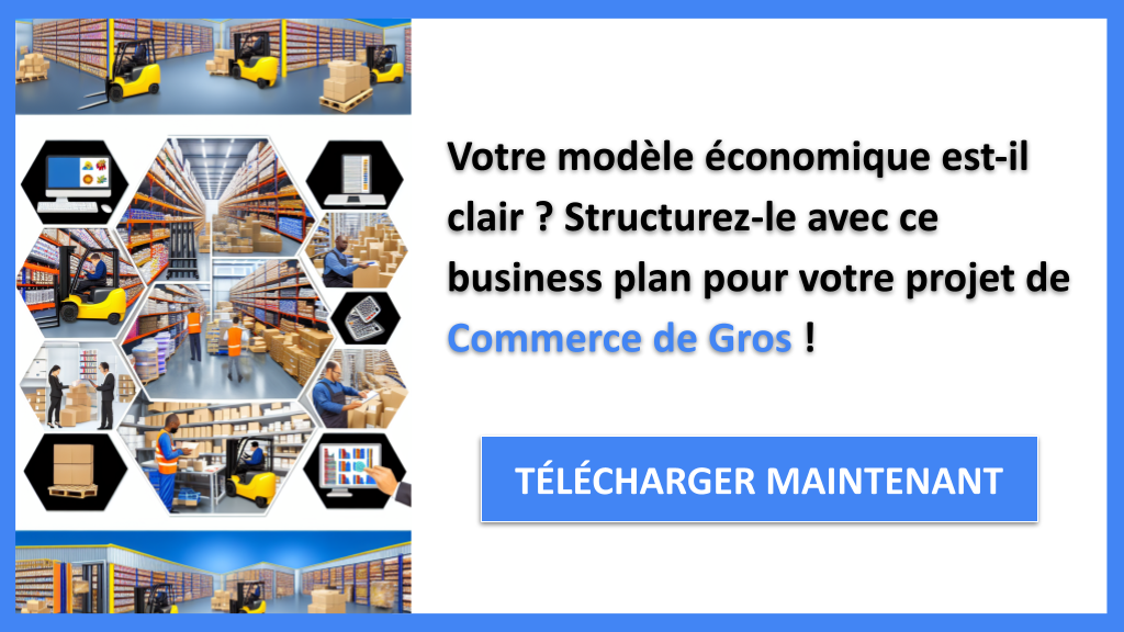 Exemple Business Plan pour Commerce de Gros - Commerce de Gros Business Model Canvas- CTA1