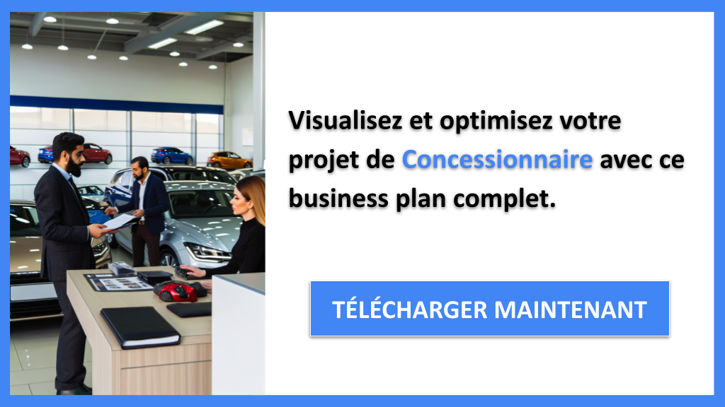 Business Model Canvas pour Concessionnaire : Étapes à Suivre 8 Exemple Business Plan pour Concessionnaire - Concessionnaire Business Model Canvas- CTA3