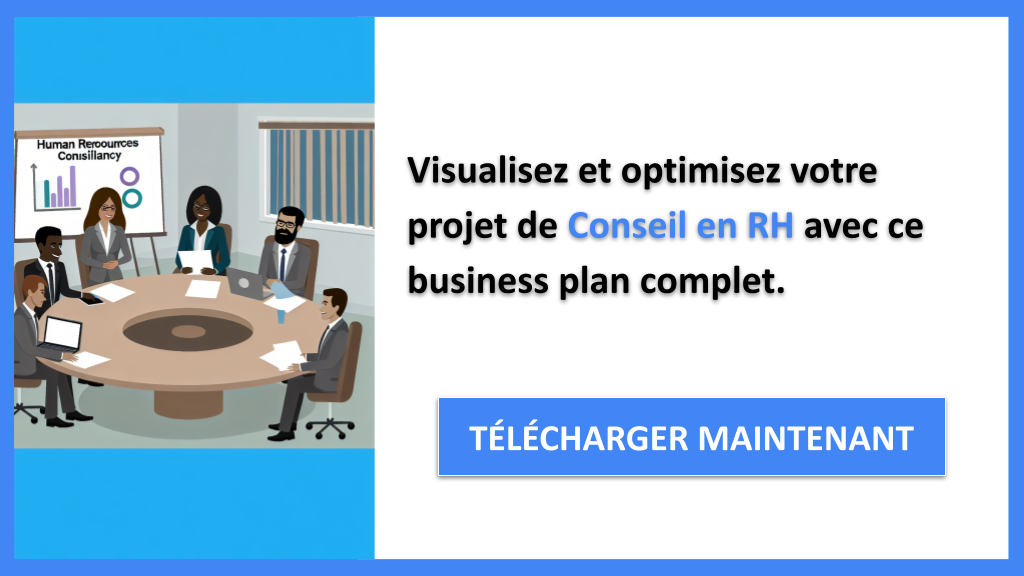 Comment optimiser votre Business Model Canvas pour Conseil en RH ? 8 Exemple Business Plan pour Conseil en RH - Conseil en RH Business Model Canvas- CTA3