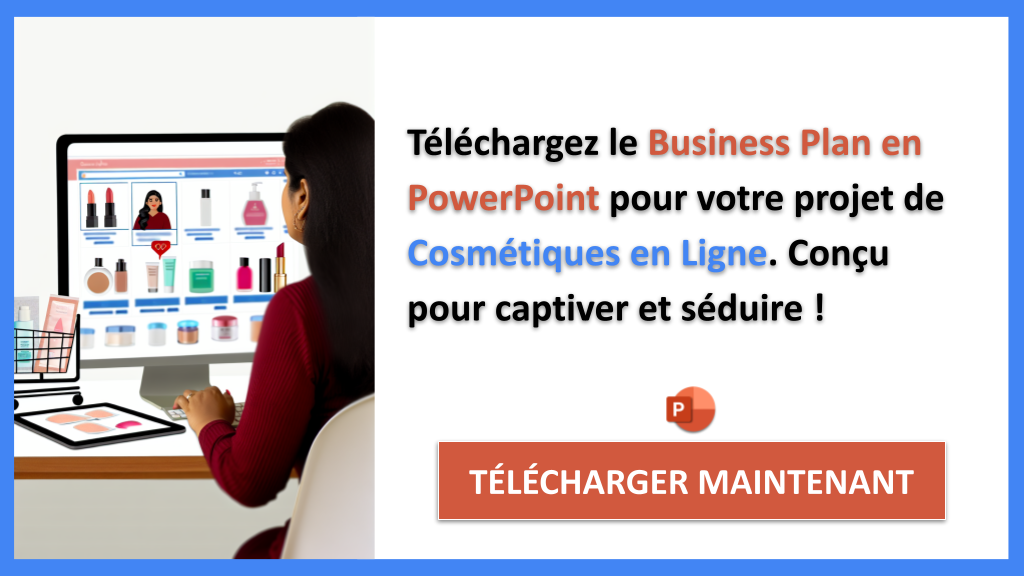 Exemple Business Plan pour Cosmétiques en Ligne - Cosmétiques en Ligne Business Model Canvas- CTA2