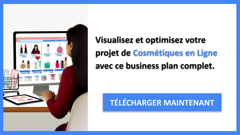 Exemple Business Plan pour Cosmétiques en Ligne - Cosmétiques en Ligne Business Model Canvas- CTA3