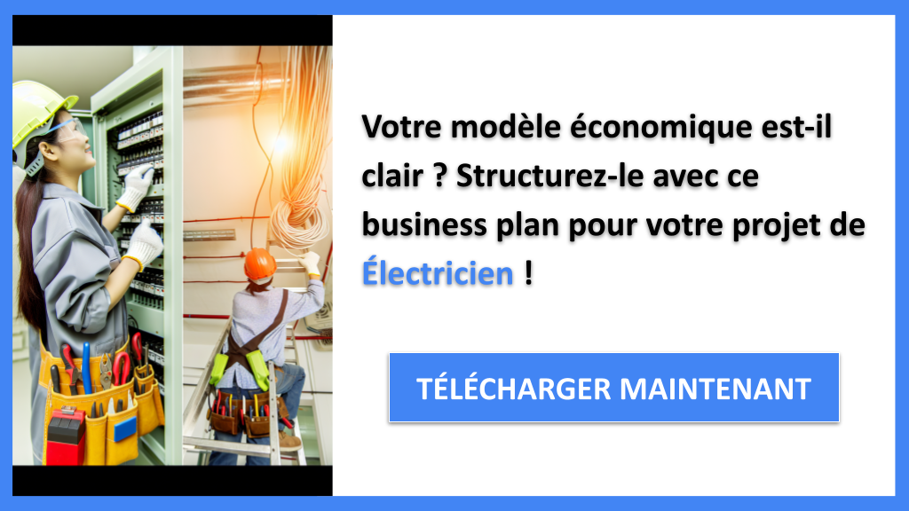 Exemple Business Plan pour Électricien - Électricien Business Model Canvas- CTA1