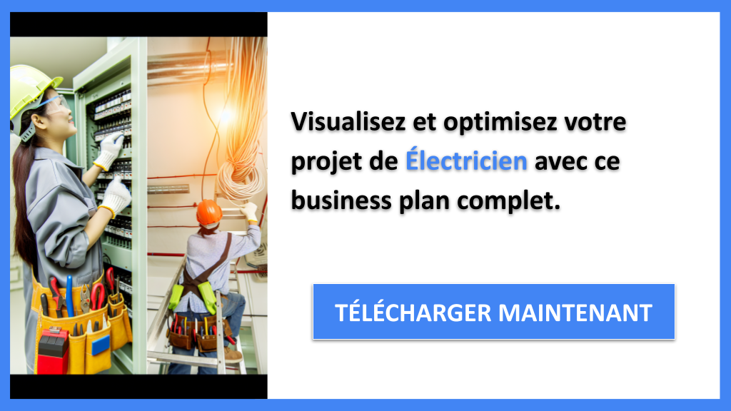 Exemple Business Plan pour Électricien - Électricien Business Model Canvas- CTA3