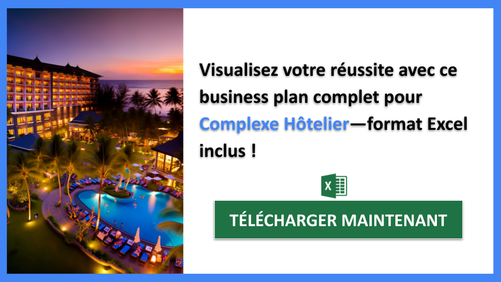 Quels sont les éléments clés d'un business plan pour un Complexe Hôtelier ? 8 Exemple Business Plan pour Complexe Hôtelier - Complexe Hôtelier Business Plan Exemple- CTA3