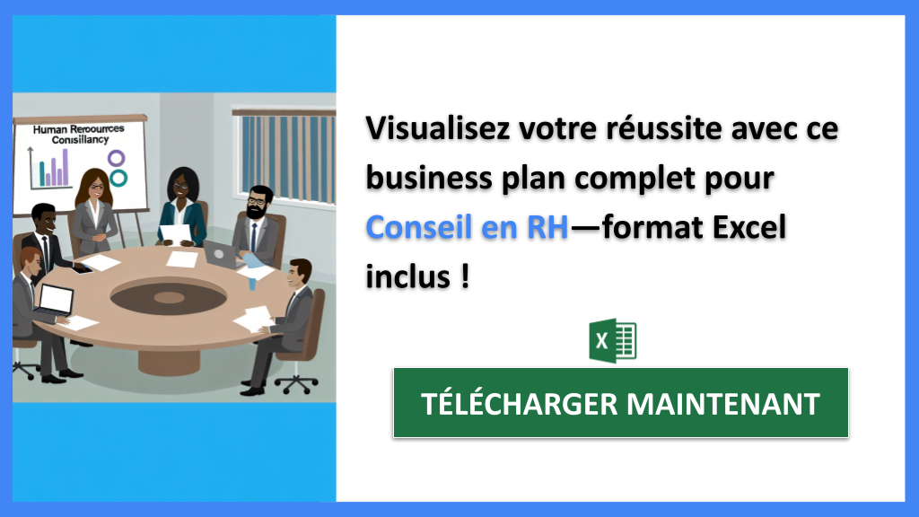 Quelles sont les meilleures pratiques pour un business plan de Conseil en RH ? 8 Exemple Business Plan pour Conseil en RH - Conseil en RH Business Plan Exemple- CTA3