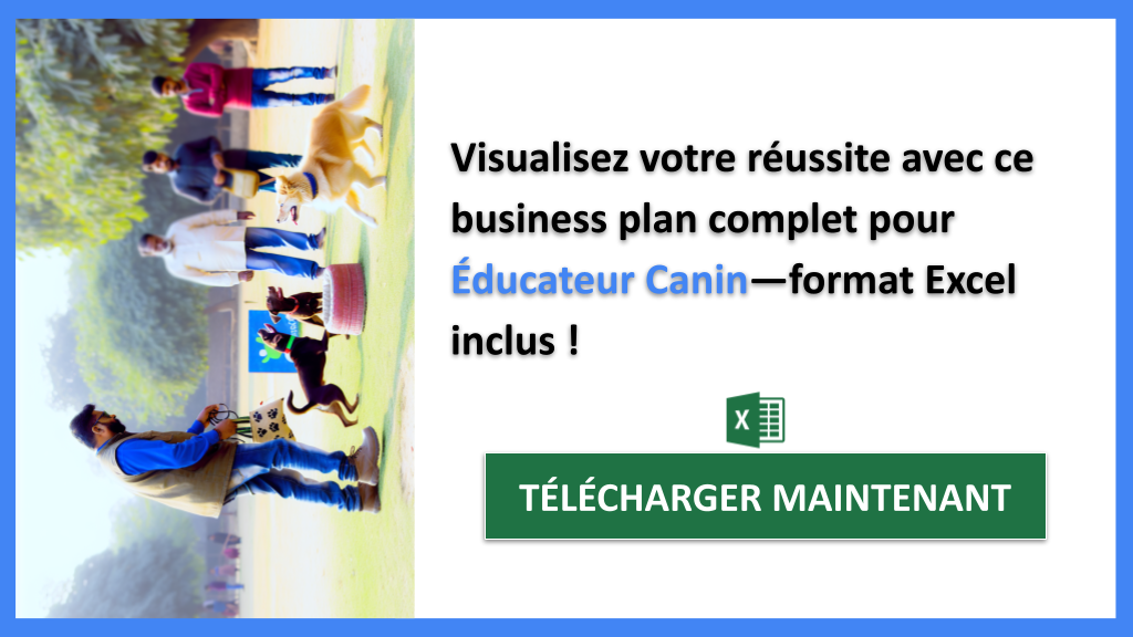 Exemple Business Plan pour Éducateur Canin - Éducateur Canin Business Plan Exemple- CTA3