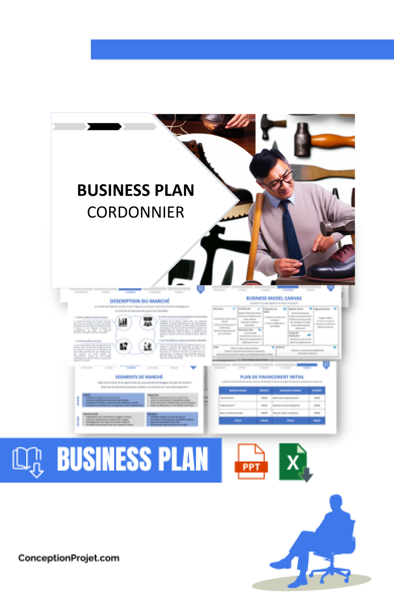 Devenir Cordonnier : Guide de Création complet 4 Business Plan pour Cordonnier - Cordonnier Guide de Création