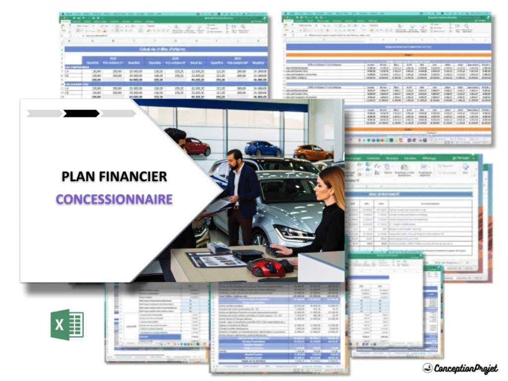 Comment élaborer un Plan Financier pour un Concessionnaire Automobile ? 2 Concessionnaire Plan financier Exemple Cover 1