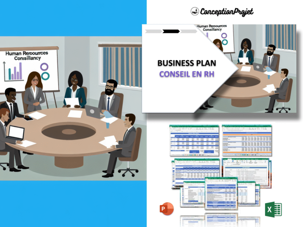 Quelles sont les meilleures pratiques pour un business plan de Conseil en RH ? 2 Conseil en RH Business Plan Exemple Cover 1