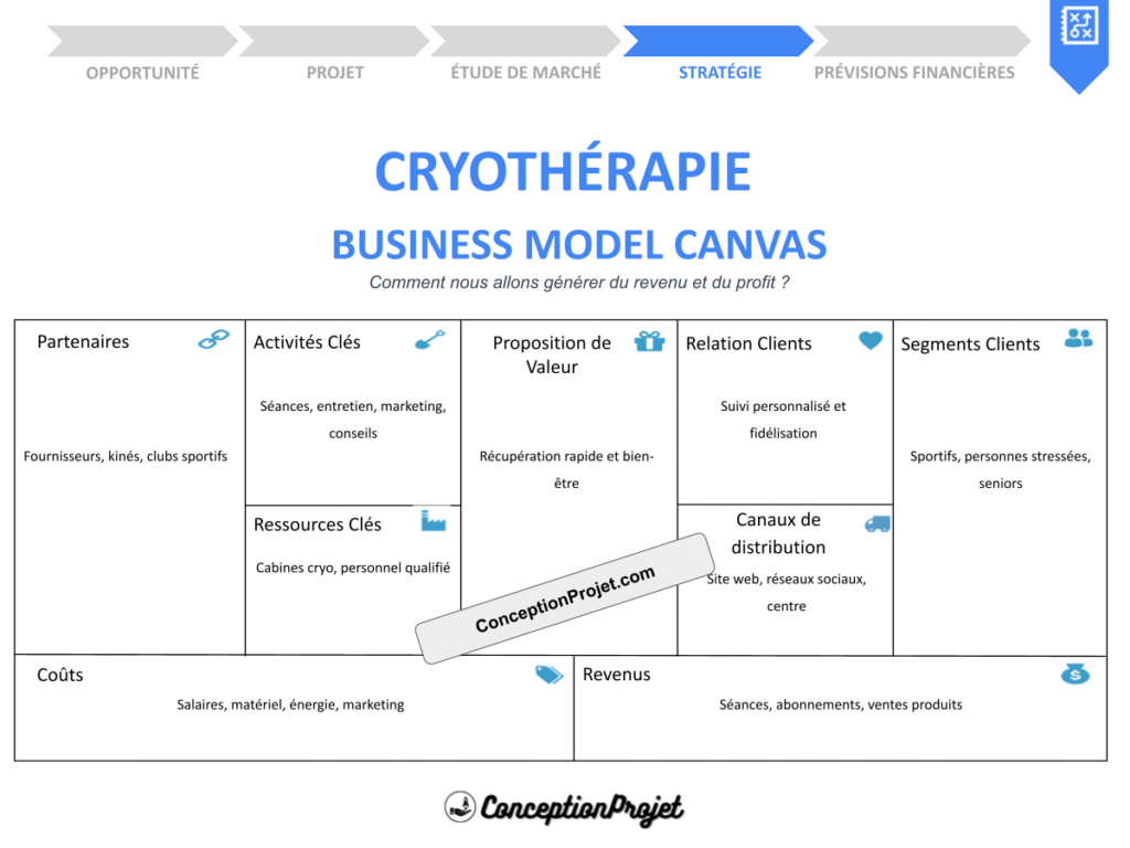 Cryotherapie Business Model Canvas Cover