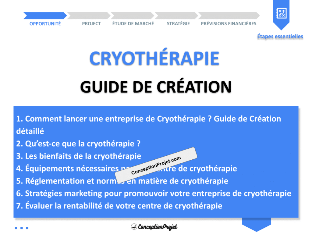 Cryotherapie Guide de Creation Cover