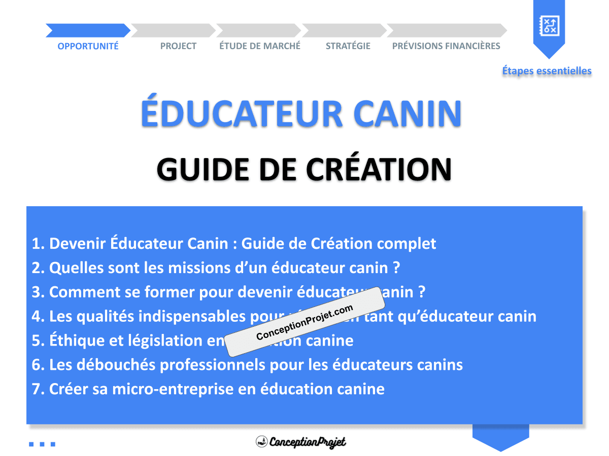 Devenir Éducateur Canin : Guide de Création complet Devenir Éducateur Canin : Guide de Création complet