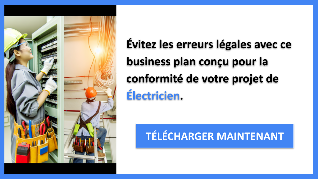 Exemple Business Plan pour Électricien - Étude Juridique Électricien- CTA2