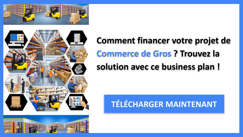 Exemple Business Plan pour Commerce de Gros - Financement Commerce de Gros- CTA1