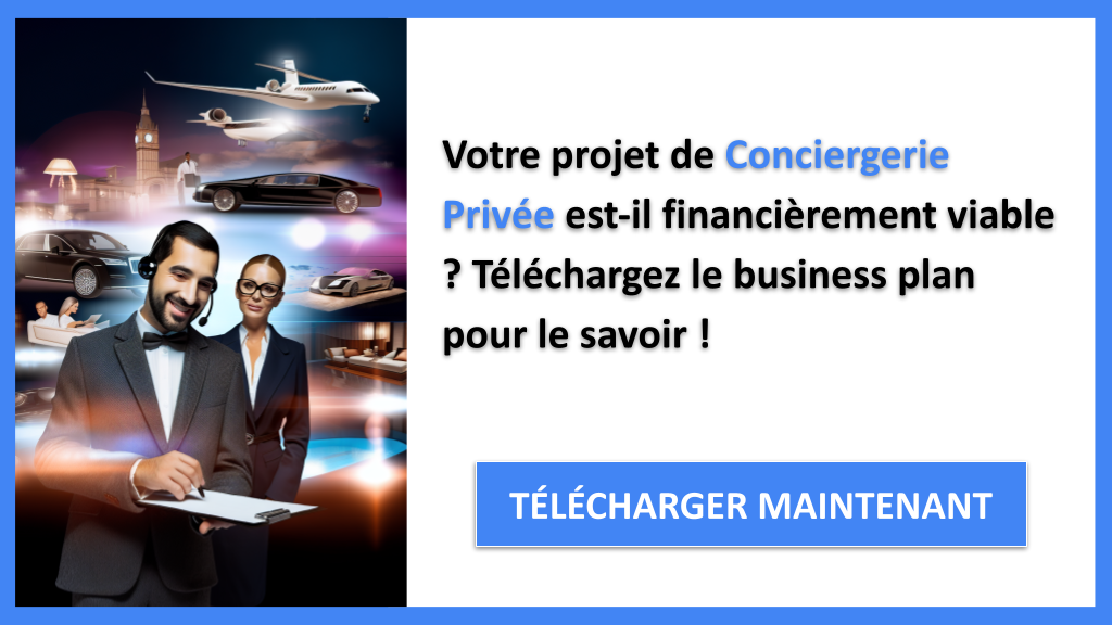 Exemple Business Plan pour Conciergerie Privée - Conciergerie privée Plan financier Exemple- CTA1