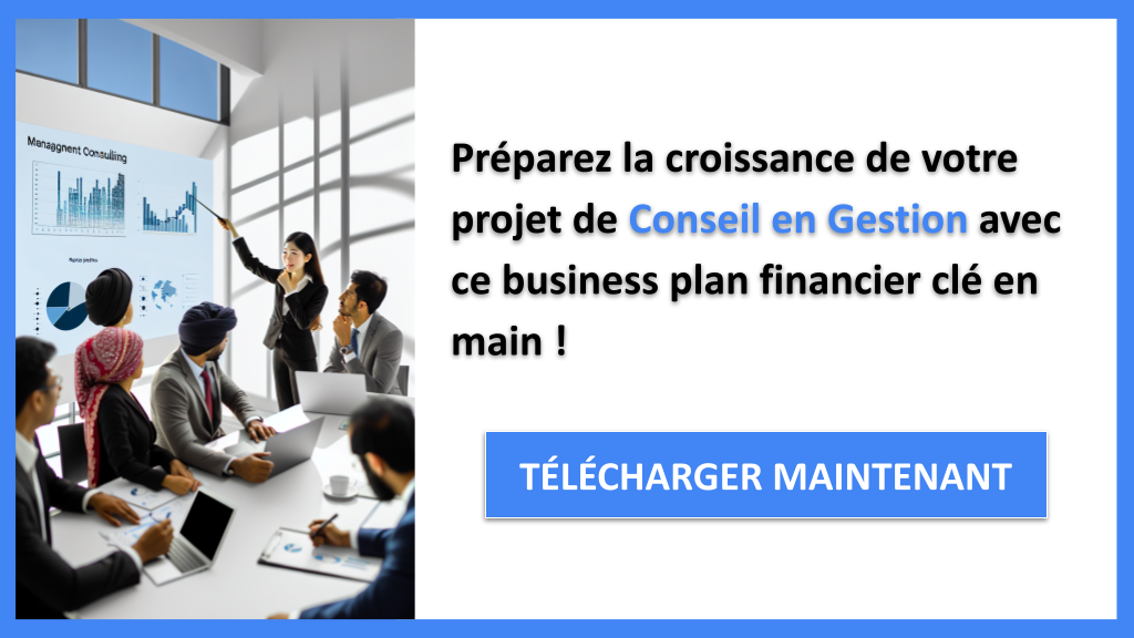 Comment créer un Plan Financier pour un Cabinet de Conseil en Gestion en Excel ? 8 Exemple Business Plan pour Conseil en Gestion - Conseil en gestion Plan financier Exemple- CTA3