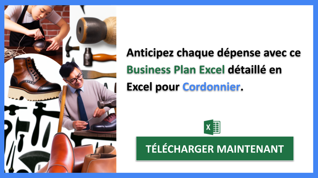 Exemple Business Plan pour Cordonnier - Cordonnier Plan financier Exemple- CTA2