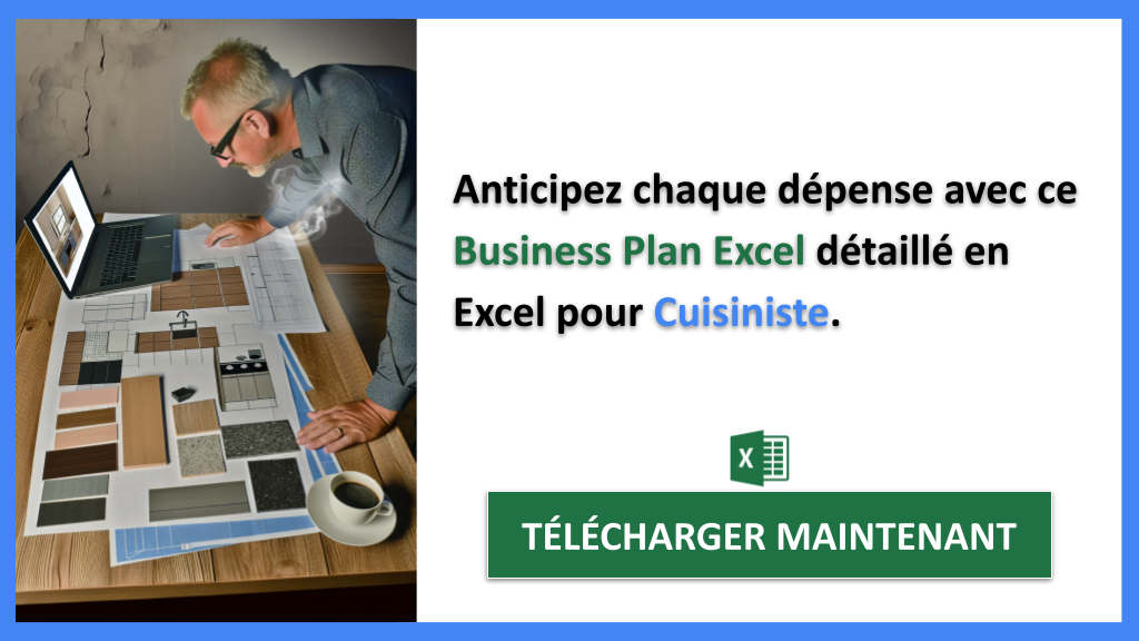 Comment créer un Plan Financier pour une Entreprise de Cuisiniste en Excel ? 7 Exemple Business Plan pour Cuisiniste - Cuisiniste Plan financier Exemple- CTA2