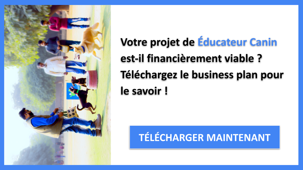 Exemple Business Plan pour Éducateur Canin - Éducateur canin Plan financier Exemple- CTA1